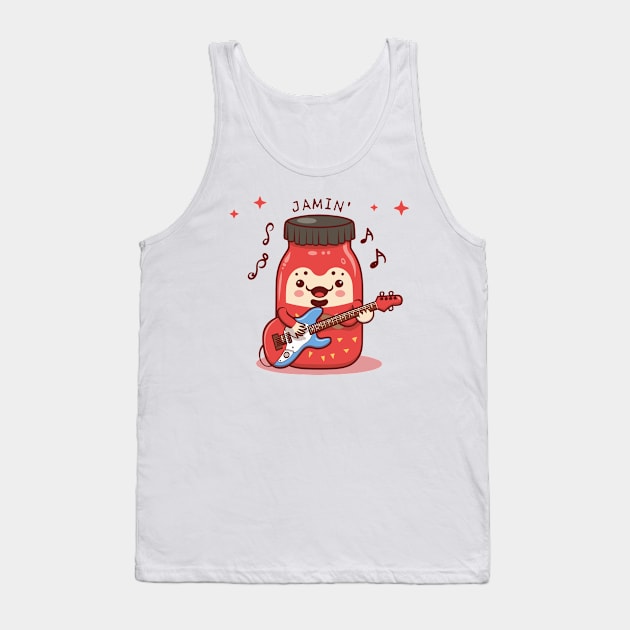 kawaii cute strawberry jammin Tank Top by YuriArt